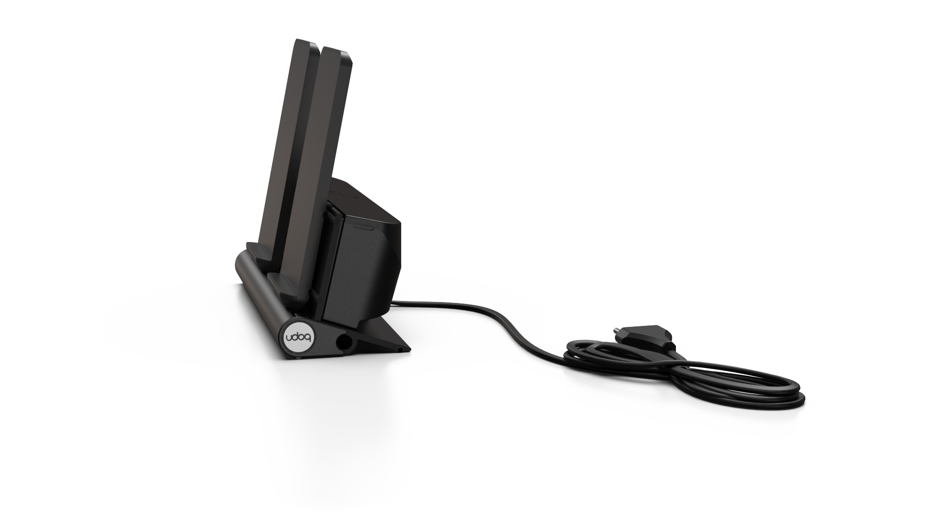 udoq 250 Wireless - 2 fach Ladestation gefräst und eloxiert aus solidem Aluminium