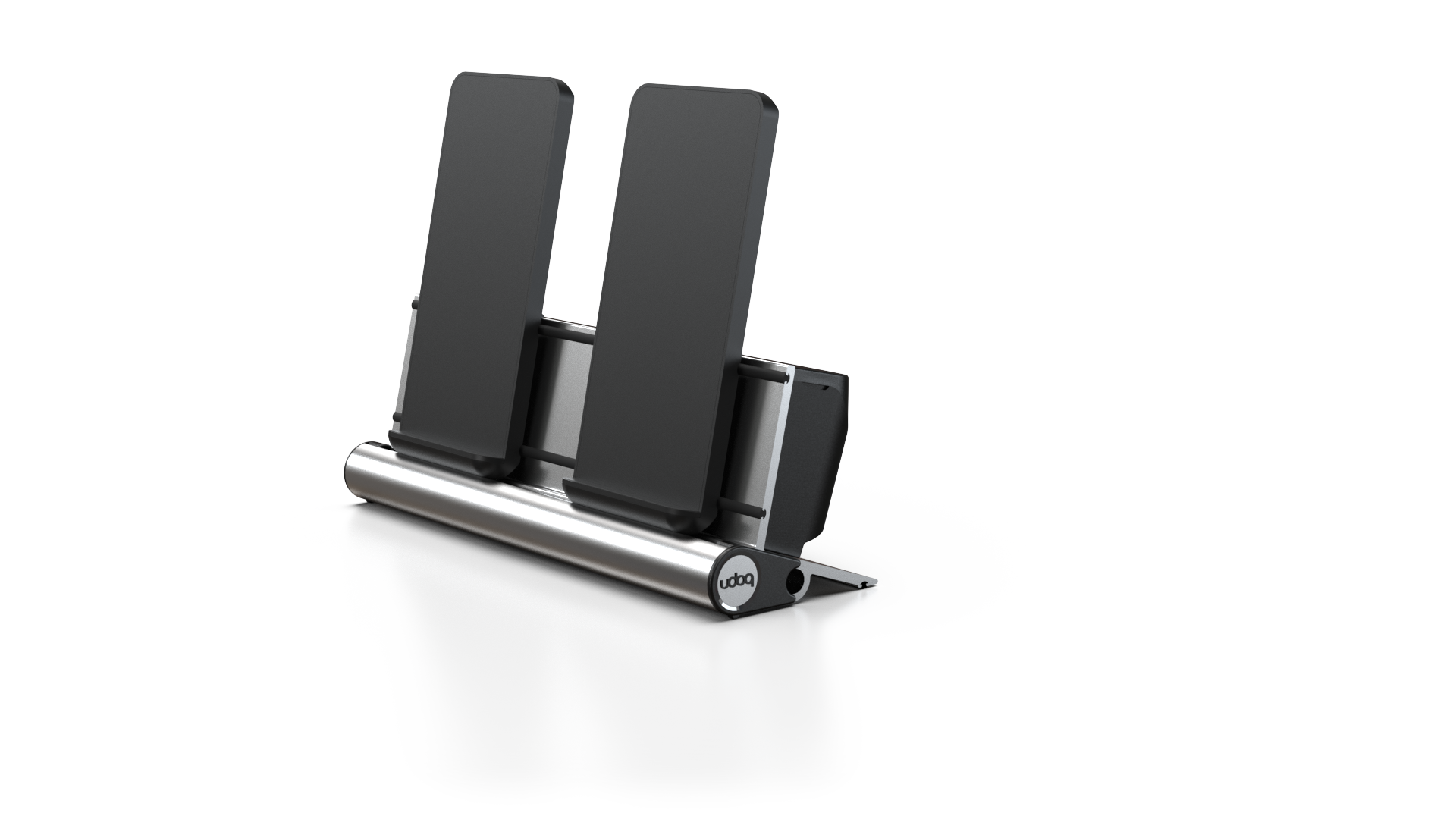 udoq 250 Wireless - 2 fach Ladestation gefräst und eloxiert aus solidem Aluminium