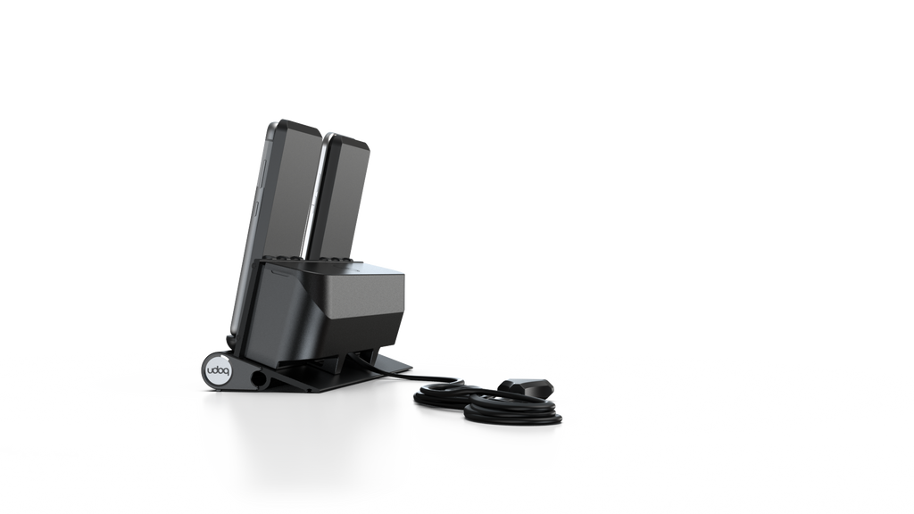 udoq 250 Wireless - 2 fach Ladestation gefräst und eloxiert aus solidem Aluminium