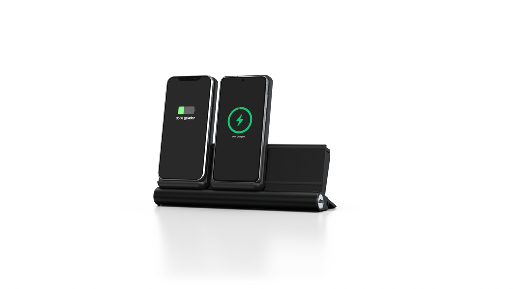 udoq 250 Wireless - 2 fach Ladestation gefräst und eloxiert aus solidem Aluminium