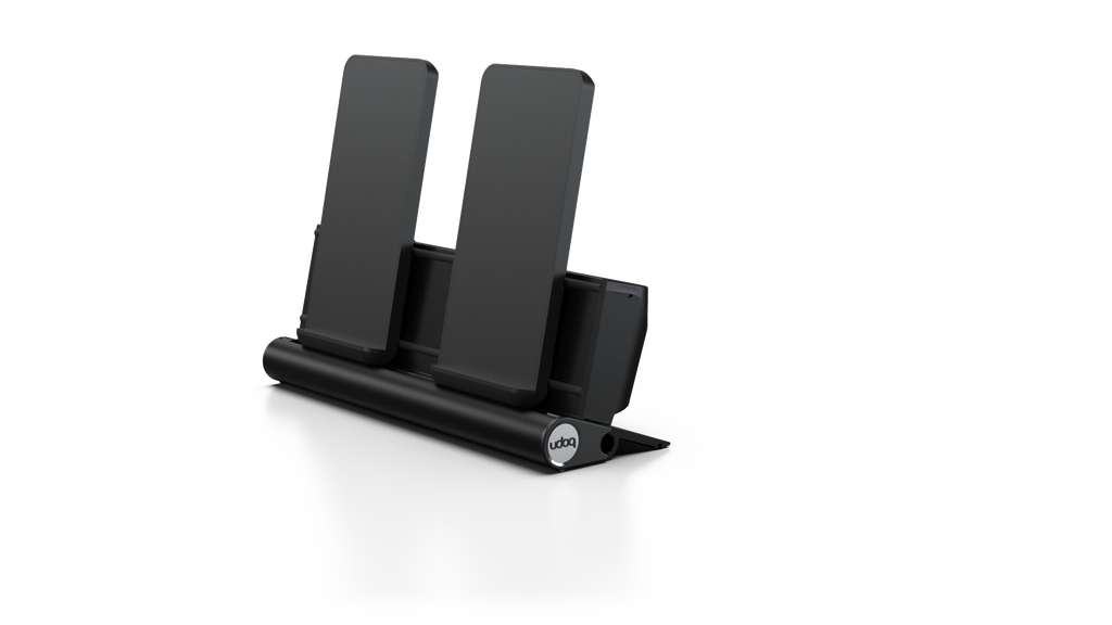 udoq 250 Wireless - 2 fach Ladestation gefräst und eloxiert aus solidem Aluminium