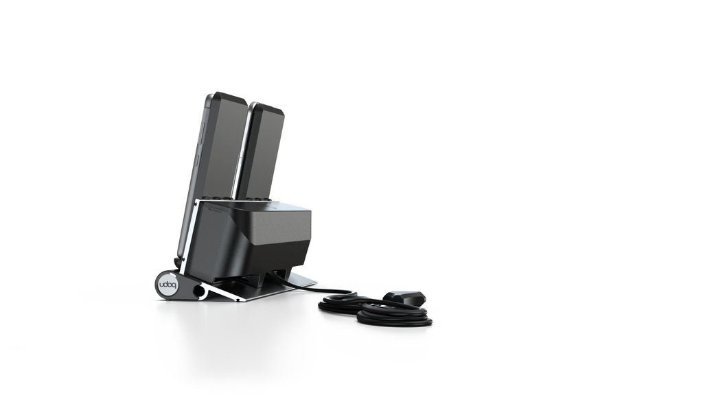 udoq 250 Wireless - 2 fach Ladestation gefräst und eloxiert aus solidem Aluminium