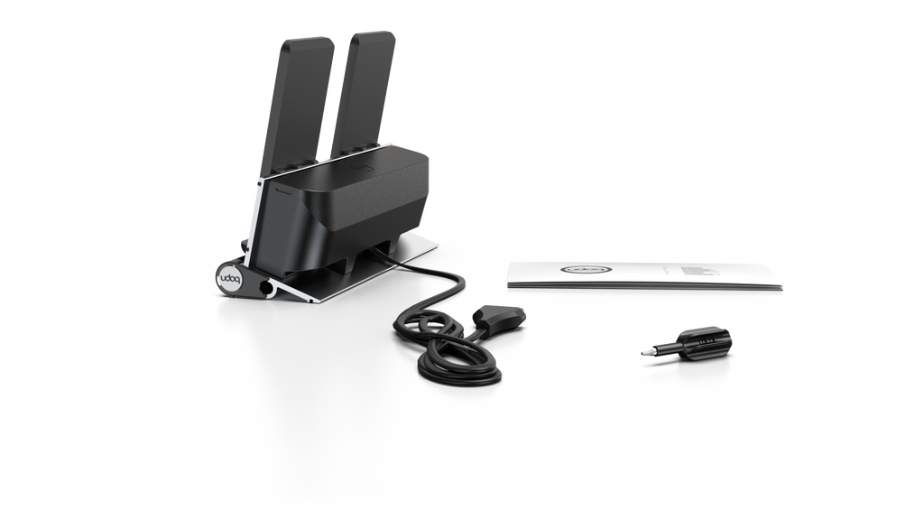 udoq 250 Wireless - 2 fach Ladestation gefräst und eloxiert aus solidem Aluminium