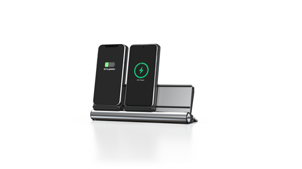 udoq 250 Wireless - 2 fach Ladestation gefräst und eloxiert aus solidem Aluminium