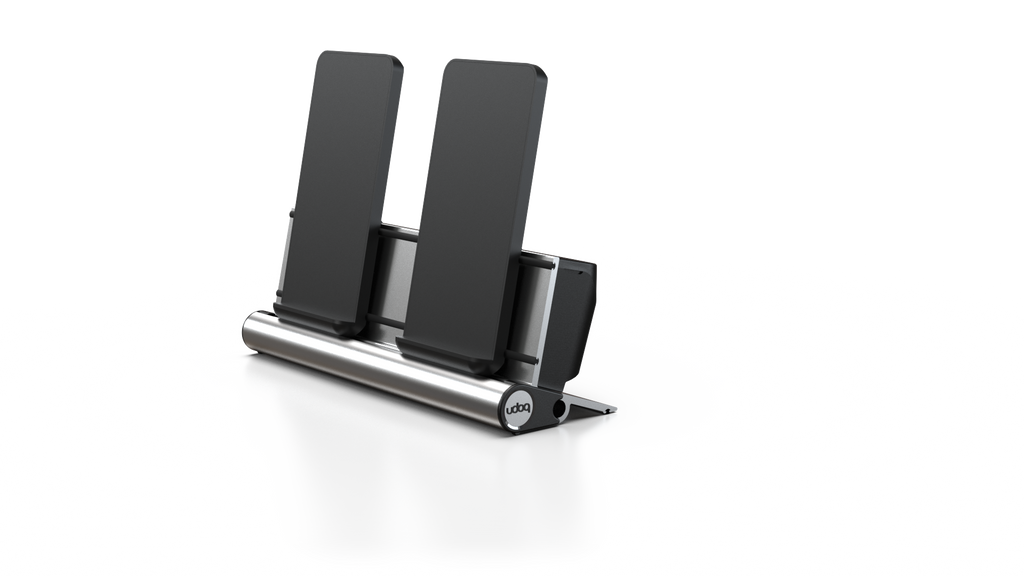 udoq 250 Wireless - 2 fach Ladestation gefräst und eloxiert aus solidem Aluminium