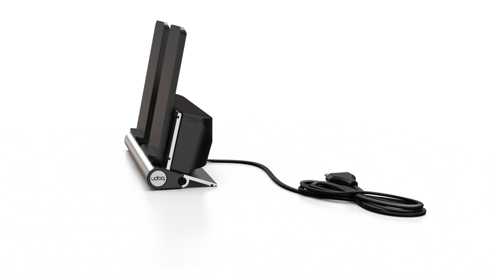 udoq 250 Wireless - 2 fach Ladestation gefräst und eloxiert aus solidem Aluminium