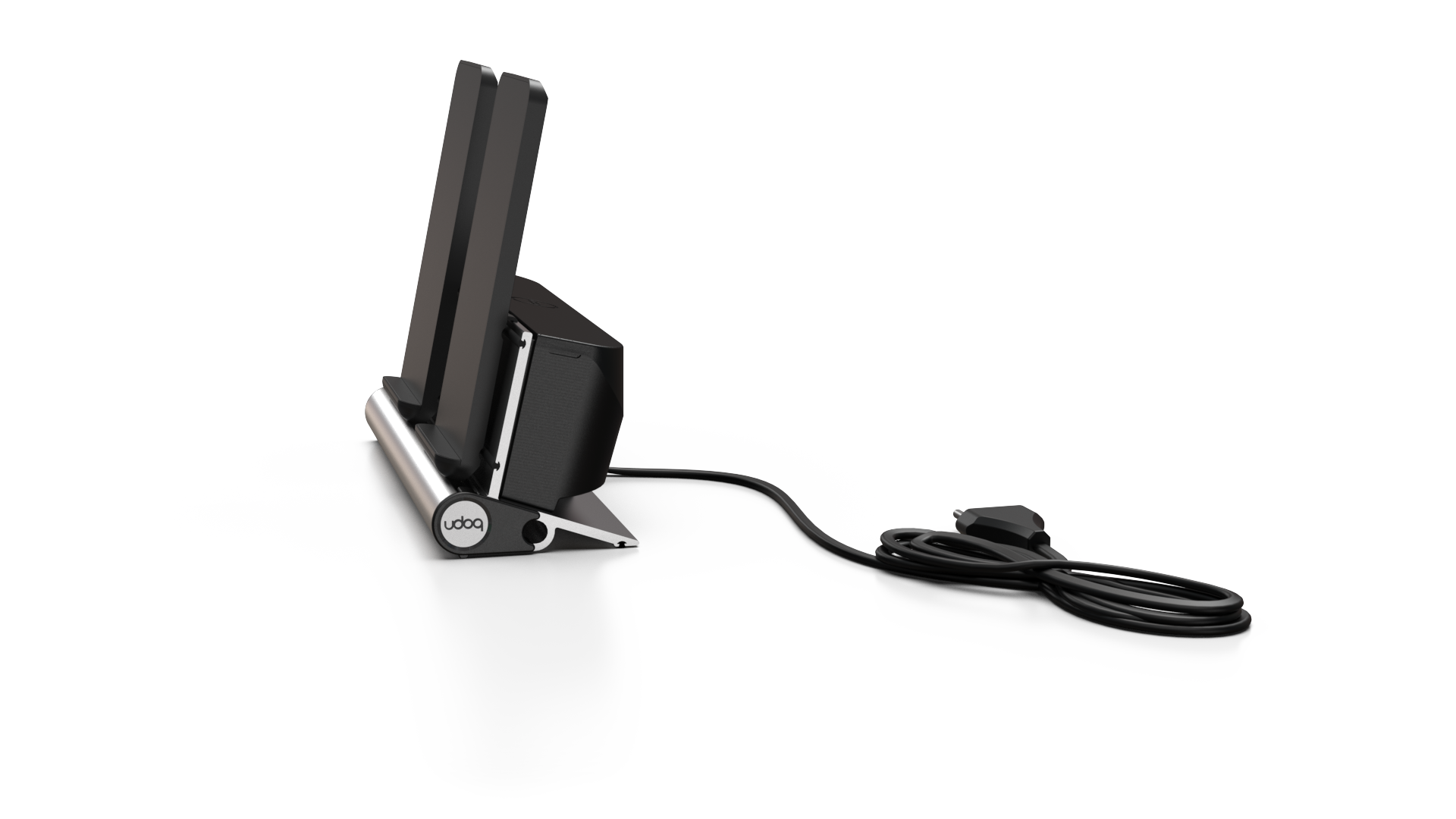 udoq 250 Wireless - 2 fach Ladestation gefräst und eloxiert aus solidem Aluminium