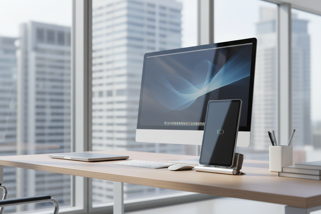 USB-C Ladestation aus Aluminium mit mehreren Ladeplätzen - 68W Schnellladen, modulares Starter-Set erweiterbar, Ladehub für Smartphone Tablets & mobile Geräte AA