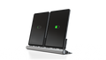 udoq 400 TABLET USB-C silber - 1 fach Ladestation gefräst und eloxiert aus solidem Aluminium. Exklusives Design mit patentierten verschiebbaren Anschlüssen. Lade platzsparend alle iPad, iPhone, AirPods, Apple Watch und Android Geräte mit bis zu 136W.