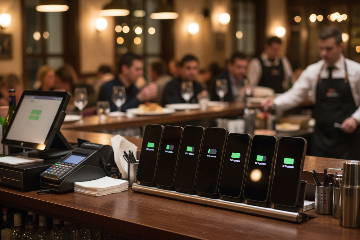 udoq 700 PRO silber - 8 fach Magnetic Ladestation gefräst und eloxiert aus solidem Aluminium. Exklusives Design mit patentierten verschiebbaren Anschlüssen. Lade platzsparend alle iPhones und AirPods, Apple Watch und Android Geräte mit bis zu 136W.