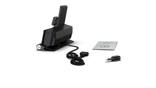 udoq Multi Ladestation in schwarz für 3 Geräte mit Apple Watch Plug, Wireless Charging und Lightning adapter