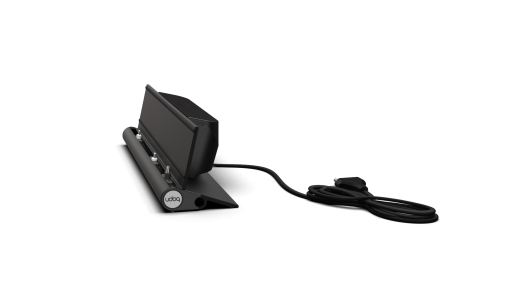 400 multi-charging station in black with universal and lightning adapter