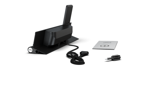 400 multi-charging station in black with wireless adapter and Lightning