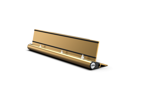400 multi-charging station in gold with three Lightning adapters