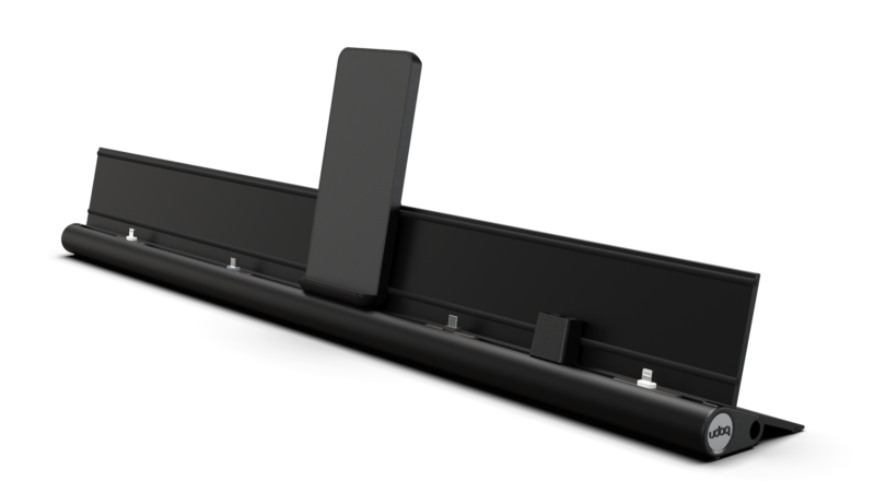 Universal Ladestation in schwarz mit Wireless Charging Pad und Apple Pen Adapter