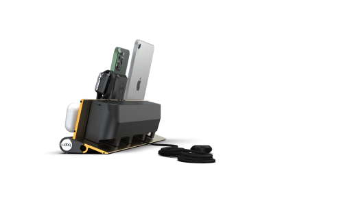 udoq Estación de carga múltiple 400 en dorado con cargador MagSafe y Power Delivery, adaptador para Apple Watch